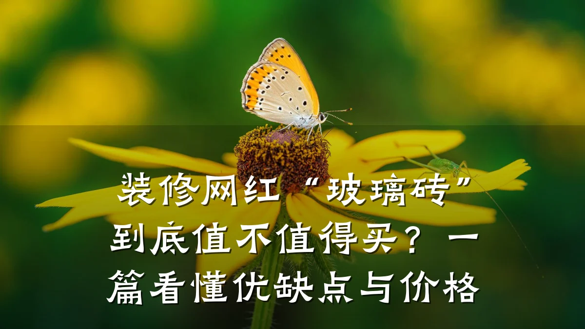 装修网红“玻璃砖”到底值不值得买?一篇看懂优缺点与价格