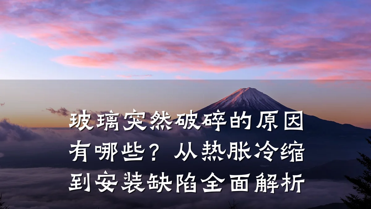 玻璃突然破碎的原因有哪些?从热胀冷缩到安装缺陷全面解析