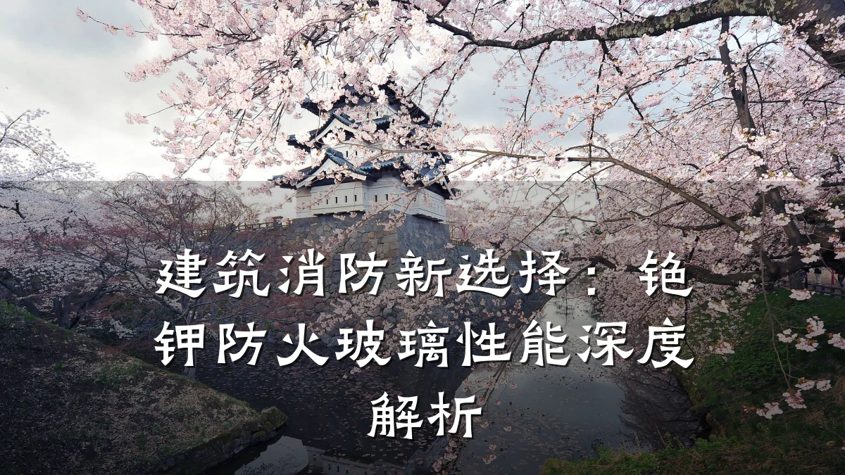 建筑消防新选择:铯钾防火玻璃性能深度解析